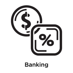 Banking icon isolated on white background