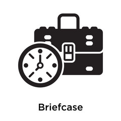 Briefcase icon isolated on white background