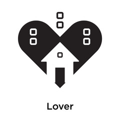 Lover icon isolated on white background