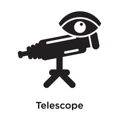 Telescope icon isolated on white background