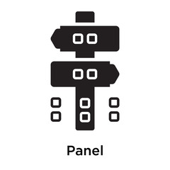 Panel icon isolated on white background