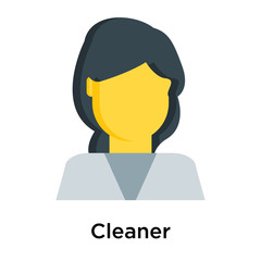 Cleaner icon isolated on white background
