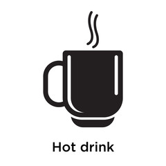 Hot drink icon isolated on white background