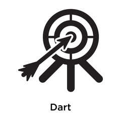 Dart icon isolated on white background