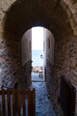 Fototapeta premium Gateway to the ocean. Monemvasia
