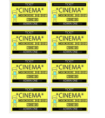 CINEMA TICKET FRONTAL