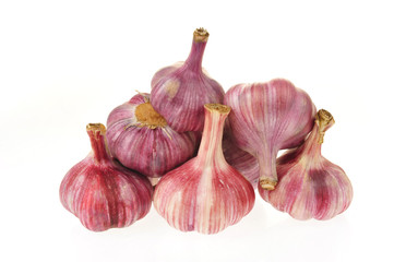 Garlic isolated on white background
