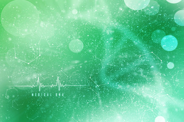 2d render of dna structure, abstract background
