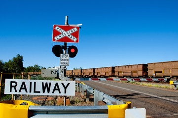 Iron Ore Train Rails - Pilbara - Australia © Adwo