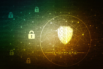 2d illustration technology background