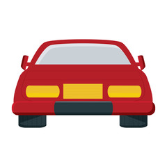 Plakat sport car icon over white background, vector illustration