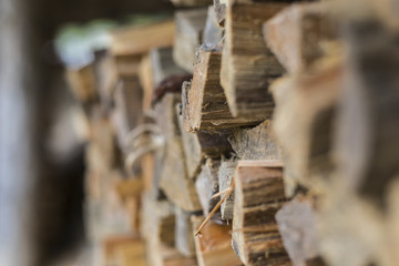 たくさん積まれた木材