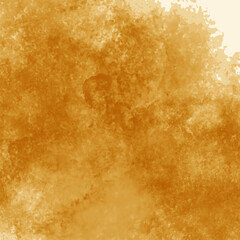 dark yellow watercolor cloudscape background pattern, vector illustration