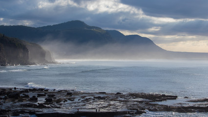 sea mist along the coast of New South Wales