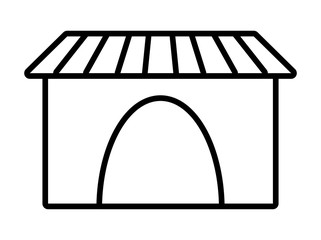 house icon over white background, vector illustration