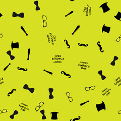 Seamless pattern for Father's day. Vector.