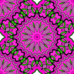 Bright color seamless art pattern. fantasy ornament. vector illustration