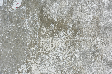 close-up view of old grey weathered cement wall texture