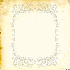 Vector baroque of vintage elements for design. 