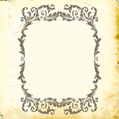 Vector baroque of vintage elements for design. 