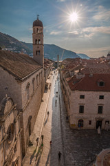 Fototapeta na wymiar Streets of Dubrovnik in Croatia