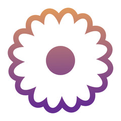 beautiful flower over white background, colorful design. vector illustration