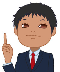 説明するちびキャラ１　男性　タイプD