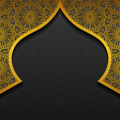 Floral background with traditional ornament