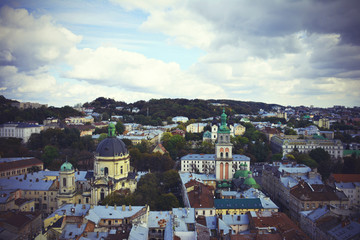 Fototapeta na wymiar Beautiful city of Lviv