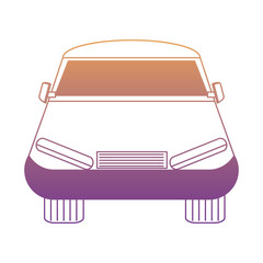 car icon over white background, colorful design. vector illustration