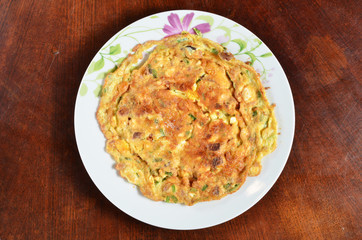 Home cooked Chinese style fried eggs   