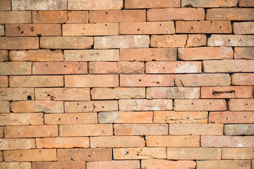 old red brick wall texture background