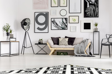 Scandi living room interior