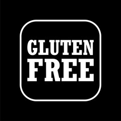 Gluten free Sign icon on dark background