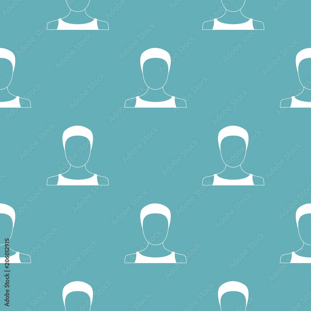 Poster man user pattern vector seamless repeating for any web design