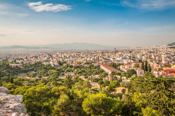 Fototapeta na wymiar Panoramic view of Athens Greece