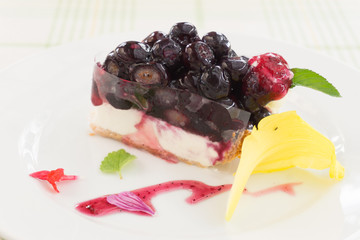 ブルベリーチーズケーキ