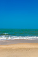 Fototapeta na wymiar Blue sky on the beach at Andaman sea