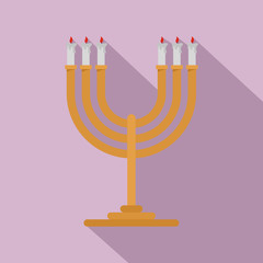 Candlesticks icon. Flat illustration of candlesticks vector icon for web design