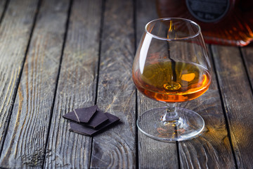 Glasse of brandy or cognac