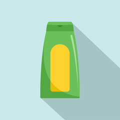 Aloe gel icon. Flat illustration of aloe gel vector icon for web design