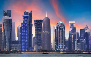 Fotobehang Doha skyline, Qatar © TTstudio