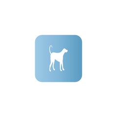 Dog icon. flat design