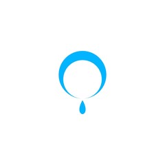 Water drop template logo design concept