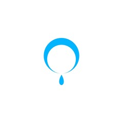 Water drop template logo design concept