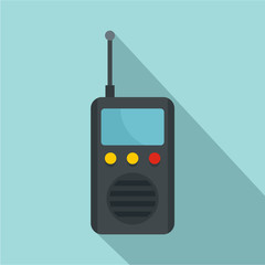 Radio station icon. Flat illustration of radio station vector icon for web design