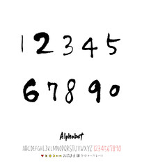 벡터 문자 / 손으로 쓴 글씨체