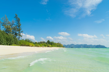 Poda island beach  white sand and turquoise sea