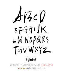 벡터 문자 / 손으로 쓴 글씨체