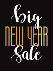 Sale banner background for New Year shopping sale